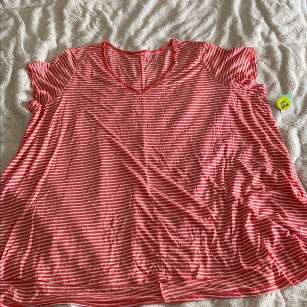 Coral White Stripe 2XL